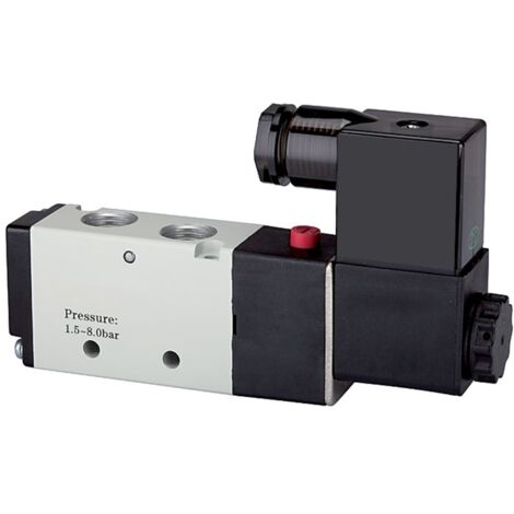 Riegler 5/2-Wegeventil elektropneu. »4V« monost., G 1/4, 24VDC, 850l/min
