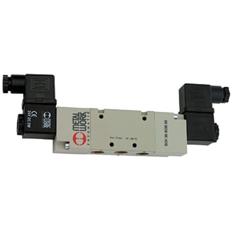 Riegler 5/2-Wegeventil, elektropneumat., bistabil, G 1/4, 230 V, 50 Hz