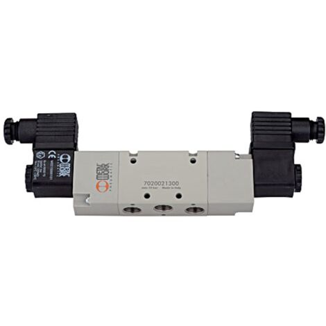 Riegler 5/2-Wegeventil, elektropneumatisch, bistabil, G 1/4, 24 V DC