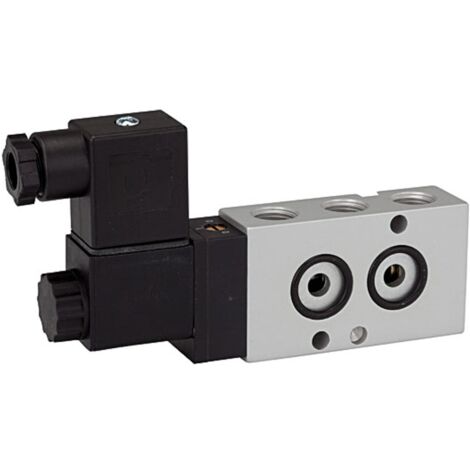 Riegler 5/2-Wegeventil, NAMUR, mono, Alu eloxiert, G 1/4, 24 V DC