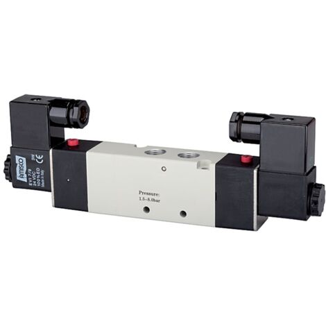Riegler 5/3-Wegeventil elektropneum. »4V«, Mitte geschl., M5, 24 V DC