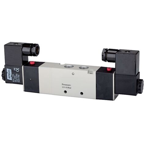 Riegler 5/3-Wegeventil elektropneum. Mitte entlüftet, G 1/2, 24 V DC