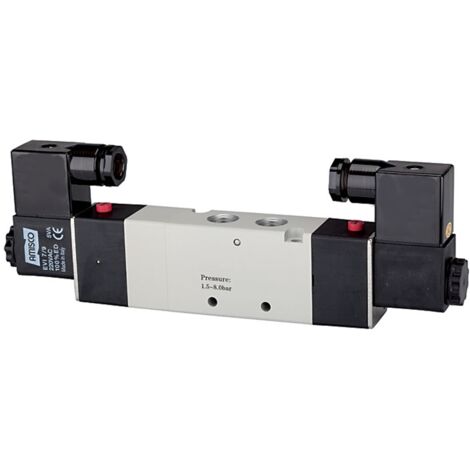 Riegler 5/3-Wegeventil elektropneum. Mitte entlüftet, M5, 230 V, 50 Hz