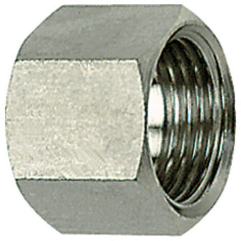 Riegler 6-kant-Ãœberwurfmutter, G 1/4, für Tüllengröße LW 9, ES 1.4571