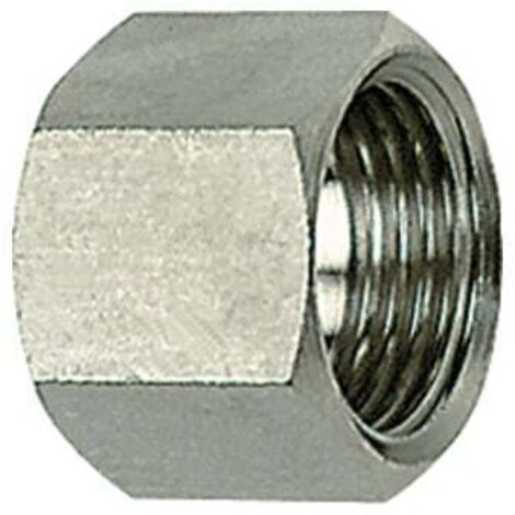 Riegler 6-kant-Überwurfmutter, G 3/8, für Tüllengröße LW 4/6/9, ES 1.4571