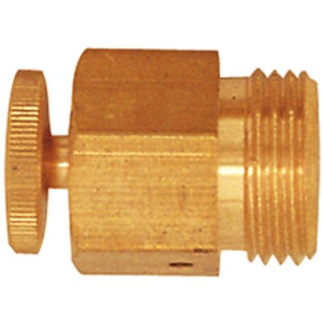 Riegler Ablass- und Entlüftungsventil, Messing, gerade Form, G 1/8