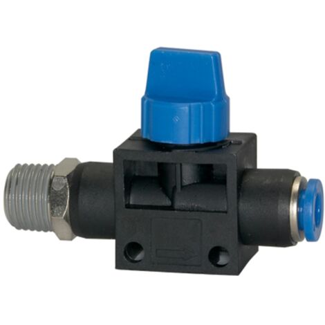 Riegler Absperrventil »Blaue Serie «, Steckanschluss, R 1/8 a., Schl.-Ã˜ 8