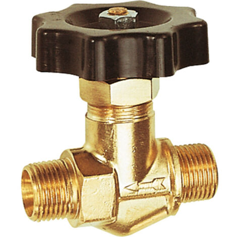 Riegler Absperrventil, Messing, AG, G 3/8, DN 8