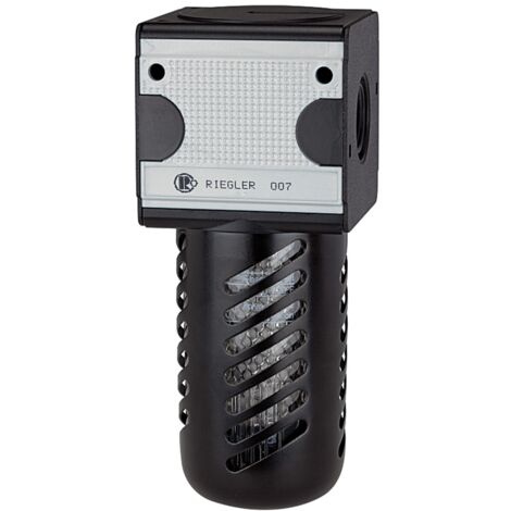Riegler Aktivkohlefilter »multifix«, PC-Behälter, Schutzkorb, BG 3, G 1/2