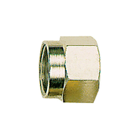 Riegler Ãœberwurfmutter, M12x1,0, Rohr-Außen-Ã˜ 8 mm, Messing vernickelt
