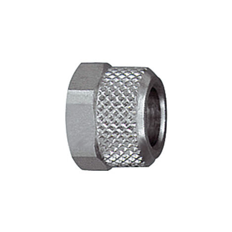 Riegler Ãœberwurfmutter, M8x0,5, für Schlauch 6/4 mm, SW 9, MS vern.