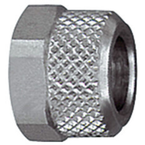 Riegler Ãœberwurfmutter, M8x0,5, für Schlauch 6/4 mm, SW 9, MS vern.
