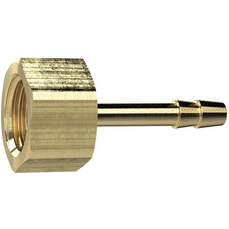 Riegler Aufschraubschlauchtülle, G 1/4, für Schlauch LW 10 mm, SW 17, MS