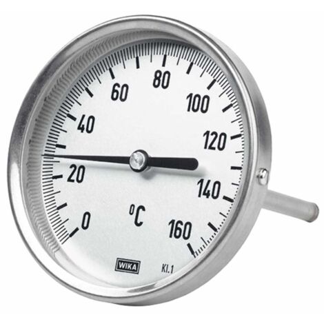 Riegler Bimetallthermometer, G 1/2 hinten, L=160, Ø 100, -30 °C bis 50 °C