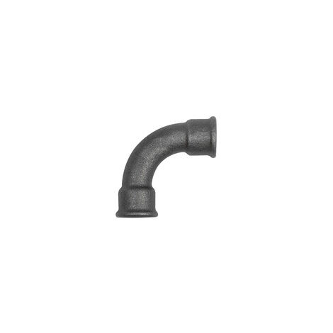 Riegler Bogen 2, 90°, lang, Rp 2 1/2 i., Rp 2 1/2 i., Temperguss schwarz