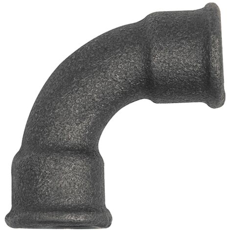 Riegler Bogen 2a, 90 °, kurz, Rp 2 i., Rp 2 i., Temperguss schwarz