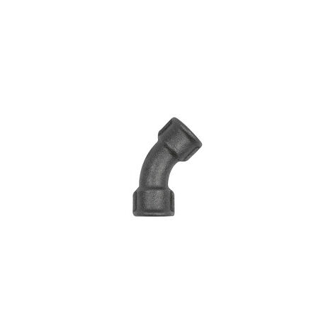 Riegler Bogen 41, 45°, Rp 2 i., Rp 2 i., Temperguss schwarz