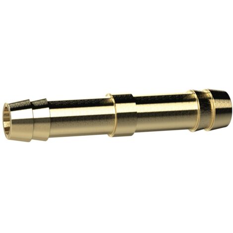 Riegler Doppelschlauchtülle, für Schlauch LW 25 mm, Messing, L=77mm