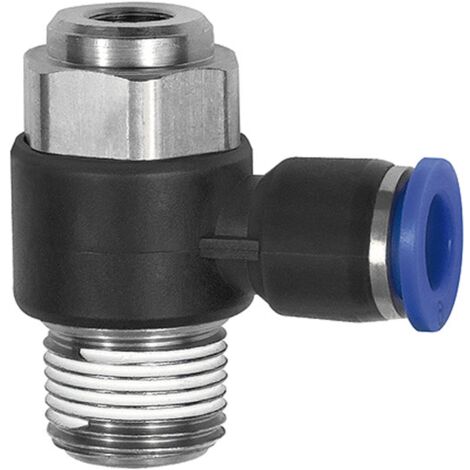 Riegler Drosselrückschlagventil »Blaue Serie« Abluftdros., R 1/2 a. Ã˜10mm