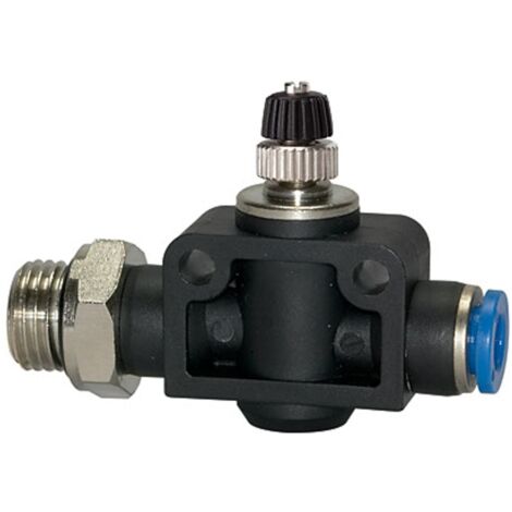 Riegler Drosselrückschlagventil »Blaue Serie«, gerade, G 1/4 a. G-S Ã˜10mm