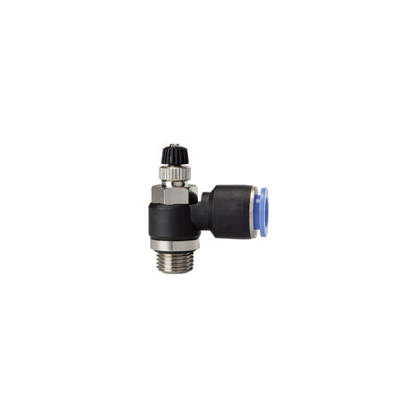 Riegler Drosselrückschlagventil »Blaue Serie«, Zuluftdros. G 1/8 a. Ø10mm