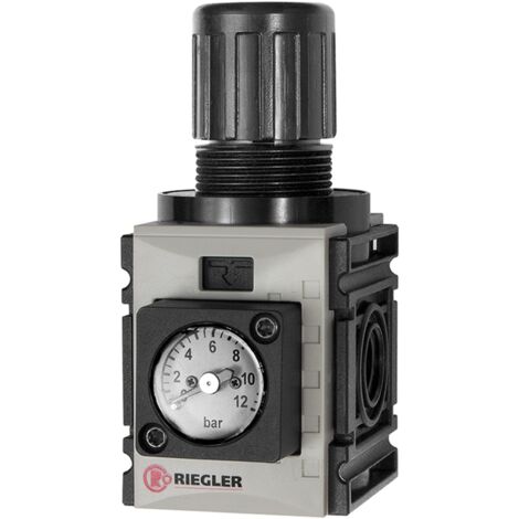 Riegler Druckregler, d. DV »FUTURA-mini«, Kompaktmano., G 1/4, 0,5-8 bar
