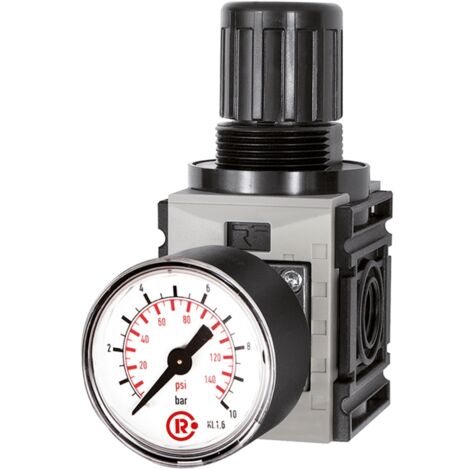 Riegler Druckregler, d. DV »FUTURA-mini«, Standardmano., G 1/4, 0,5-8 bar