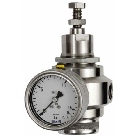 Riegler Edelstahl-Druckregler, 1.4401, BG 3, G 1/2, 0,4 - 4,0 bar
