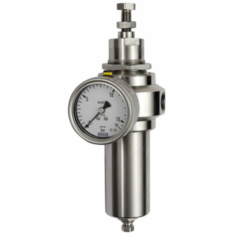 Riegler Edelstahl-Filterregler, 1.4401, BG 3, G 3/4, 1,7 - 17,5 bar