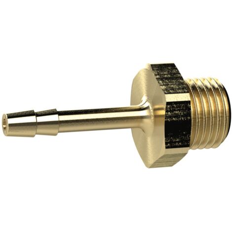 Riegler Einschraubschlauchtülle, G 1/4, für Schlauch LW 6 mm, SW 17, MS