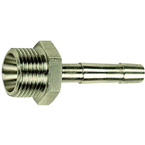 Riegler Einschraubschlauchtülle, R 1/4 a., Schlauch LW 9, SW17, ES 1.4571