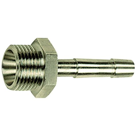 Riegler Einschraubschlauchtülle, R 3/8 a., Schlauch LW 9, SW19, ES 1.4571