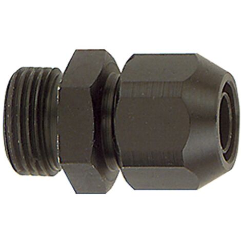 Riegler Einschraubverschraubung, Alu, für PVC-Gewebeschlauch 12x6, G 1/8
