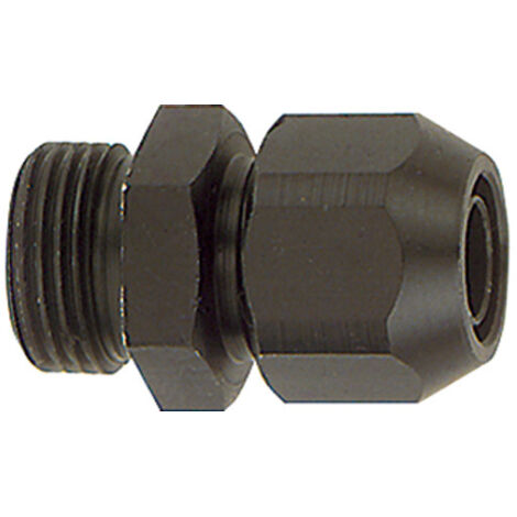 Riegler Einschraubverschraubung, Alu, für PVC-Gewebeschlauch 21x14, G 3/8