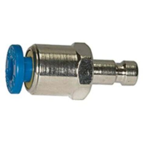Riegler Einstecknippel push-in 4 mm, für Kupplungen NW 2,7, Messing vern.