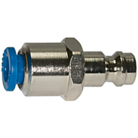 Riegler Einstecknippel push-in 6 mm, für Kupplungen NW 5, Messing vern.