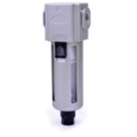 Riegler Filter »GA«, PC-Beh., Schutzkorb, 5 µm, BG 300, G 1/2, Ablass: VA