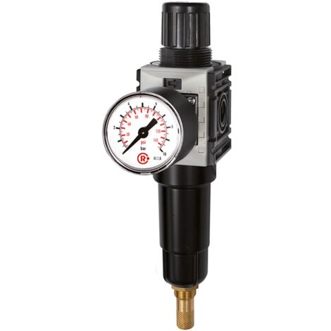 Riegler Filterregler »FUTURA-mini« Metallbeh., Std.mano, VA, G 1/4, 0,1-4