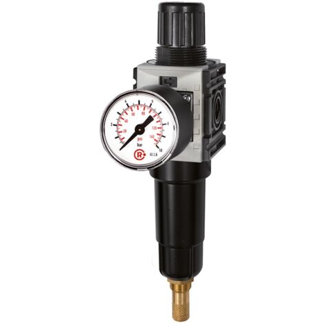 Riegler Filterregler »FUTURA-mini« Metallbeh. Std.mano, VA, G 1/4, 0,5-10