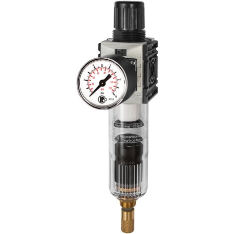 Riegler Filterregler »FUTURA-mini«, PC-Beh., Std.mano, VA, G 1/4, 0,5-10