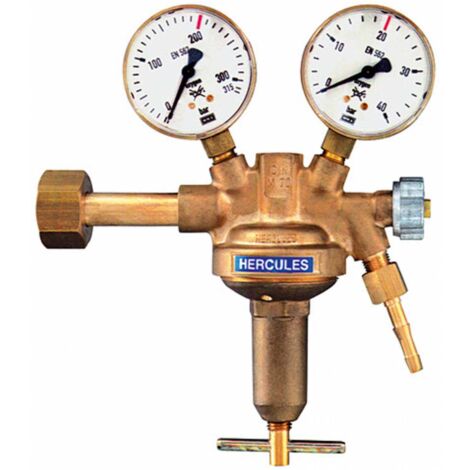 Riegler Flaschendruckregler, 200 bar, Kohlendioxid, Arbeitsdruck 0-10 bar