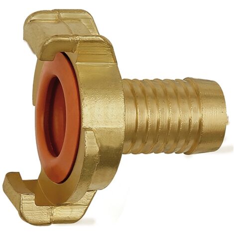 Riegler GEKA-Schlauchstück, starr, für Trinkwasser, Messing blank, LW 19