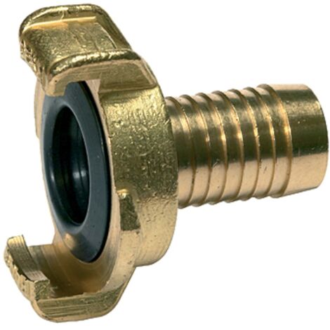 Riegler GEKA-Schlauchstück, starr, Messing blank, Anschluss LW 38