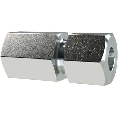 Riegler Ger. Aufschraubversch., M26x1,5i., Rohr-AØ 22, Stahl verzinkt