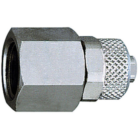 Riegler Gerade Aufschraubverschraubung, G 1/8 i., für Schlauch 6/4