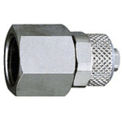 Riegler Gerade Aufschraubverschraubung, G 3/8 i., für Schlauch 8/6