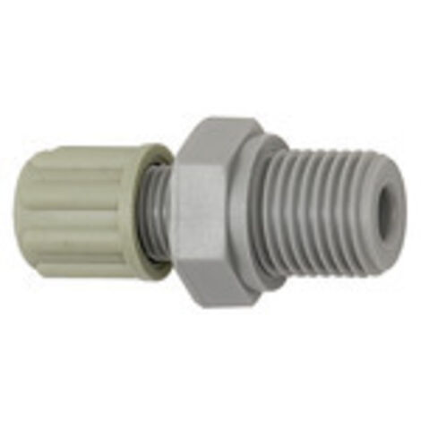 Riegler Gerade Einschraubverschraubung, G 1/4 a., für Schlauch 4/6 mm, PA