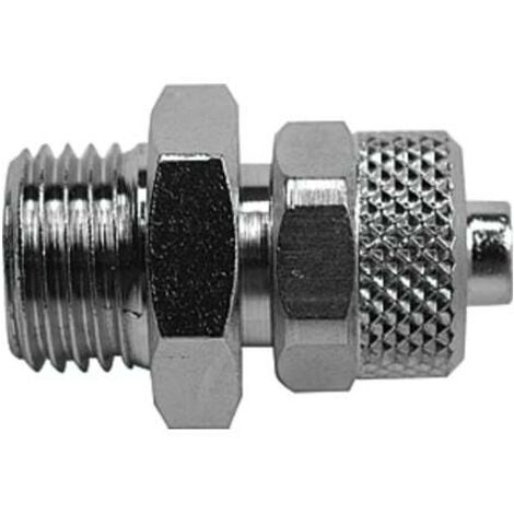 Riegler Gerade Einschraubverschraubung, G 1/8 a., für Schlauch 10/8