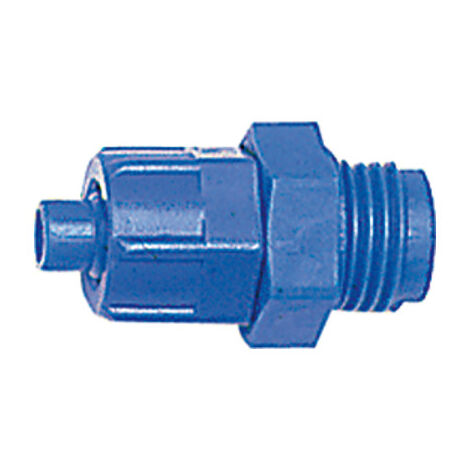 Riegler Gerade Einschraubverschraubung G 3/8 a., für Schlauch 10/8 mm, POM