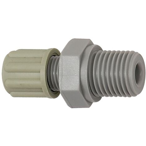 Riegler Gerade Einschraubverschraubung, G 3/8 a., für Schlauch 4/6 mm, PA